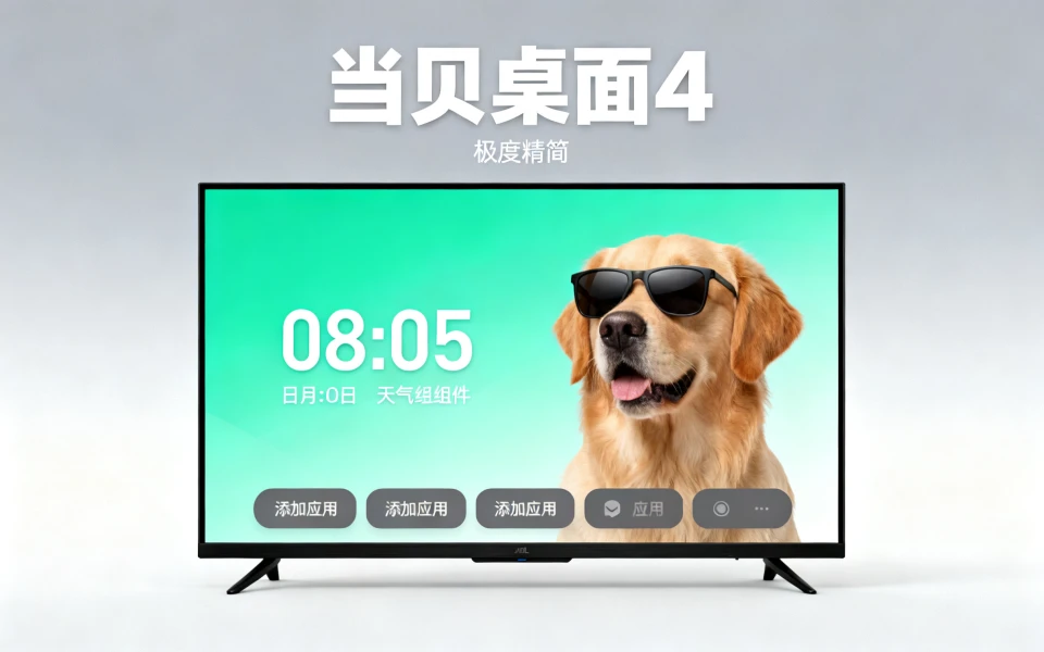 当贝桌面4.17极简版，仅4.4MB！还支持安卓4.4！